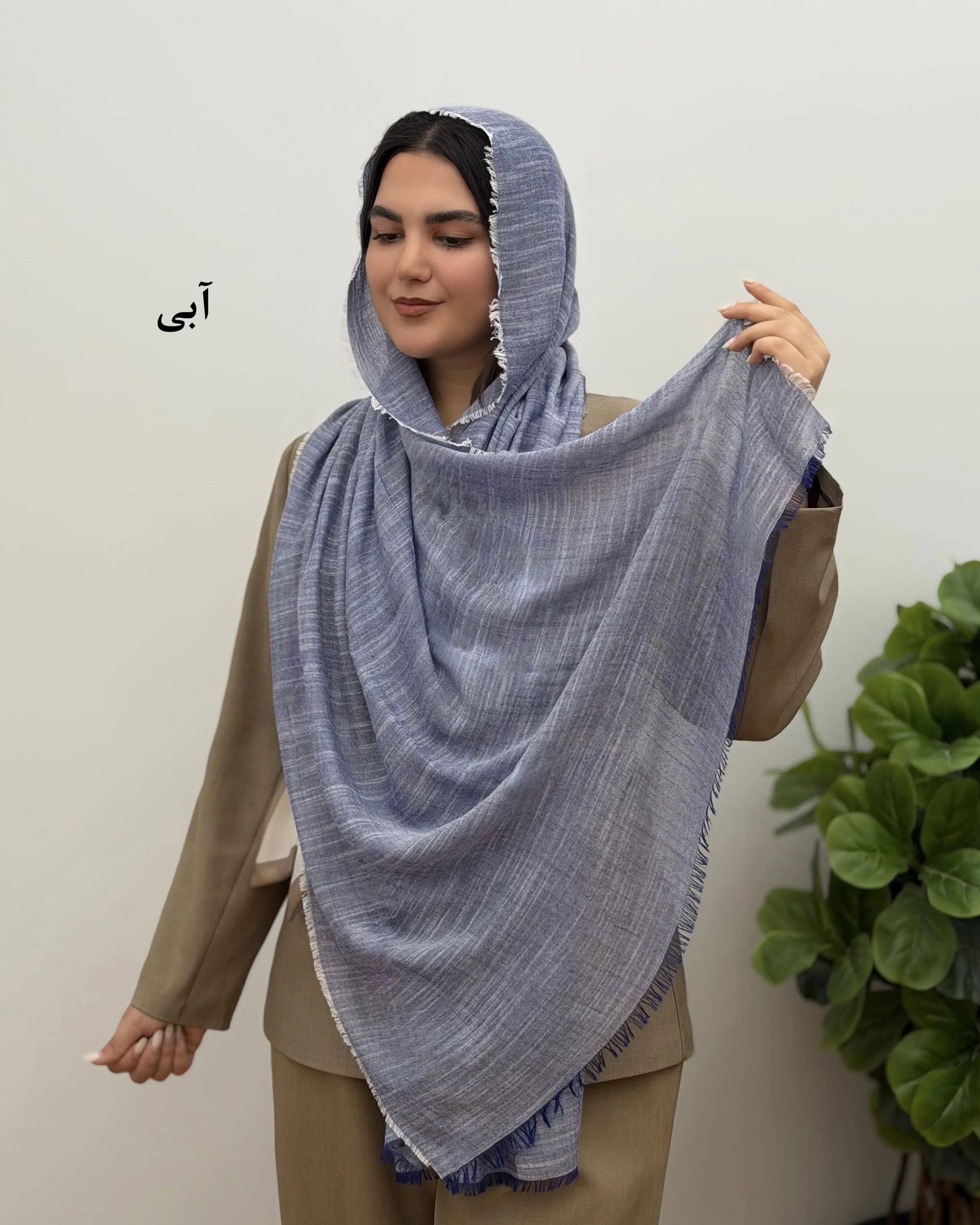 شال نخی لینن